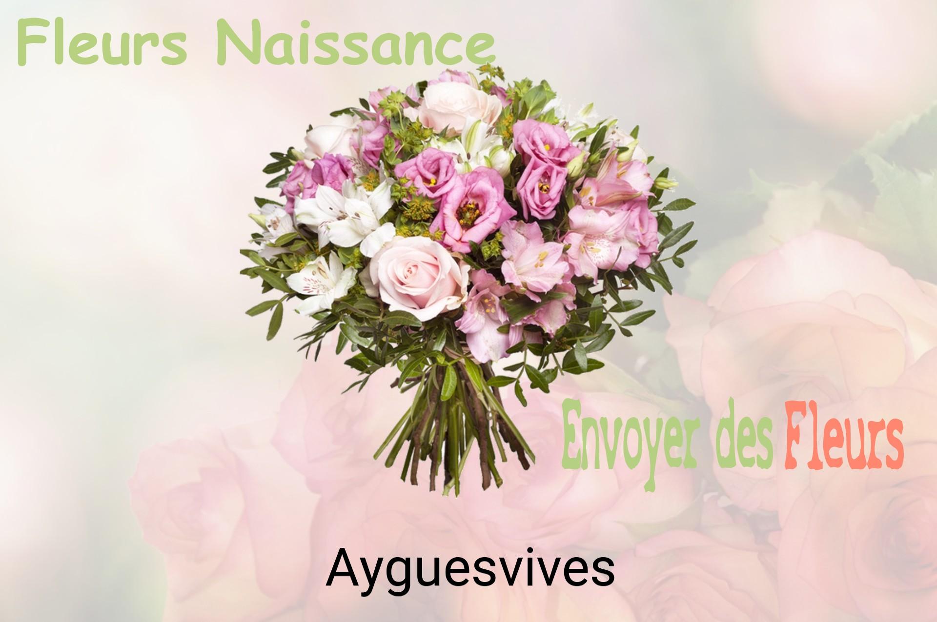 Bouquet de fleurs de naissance livré à Ayguesvives